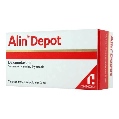 ALIN DEPOT 4 MG SUSPENSION INYECTABLE AMPOLLETAS 2 ML Dexametasona ND