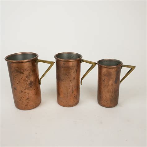 Copper Measuring Cup Set