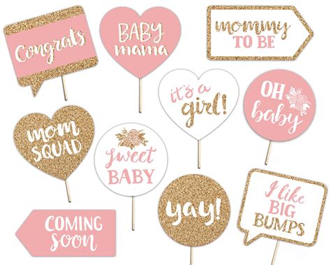 Photobooth Printable Baby Shower Props