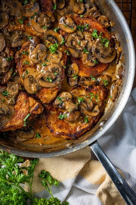 Garlic Pork Chops In Creamy Mushroom Sauce Recipes