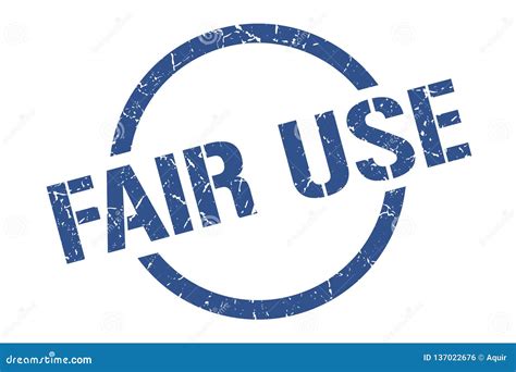 Fair Use Stamp Stock Vector Illustration Of Fair Textured 137022676