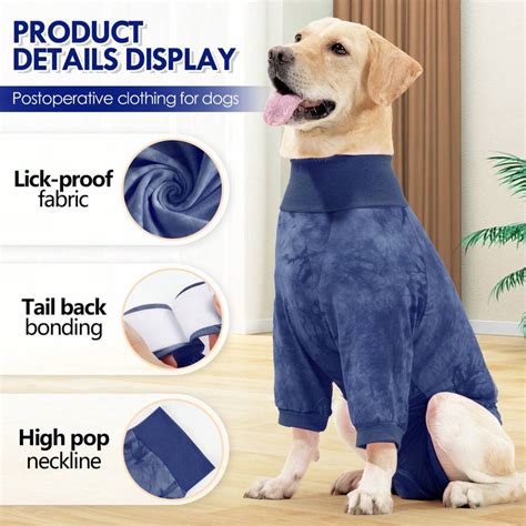 Traje de recuperação para cirurgia de cachorro traje cirúrgico anti