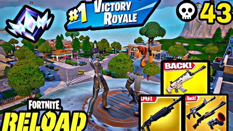 Ranked Fortnite Reload Elimination Duo Vs Squads Win Gameplay Road