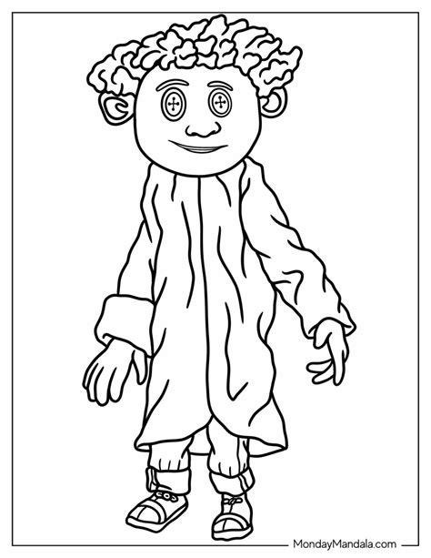 Coraline Coloring Pages Free Pdf Printables