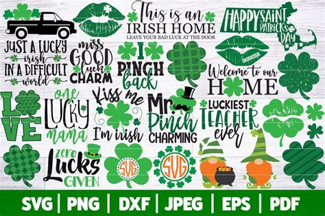 Clip Art Art And Collectibles St Patricks Svg Bundle Cricut Saint Patricks Day Svg Png Lucky Svg