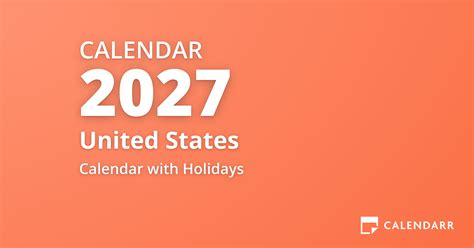 Calendar 2027 All Holidays Calendarr