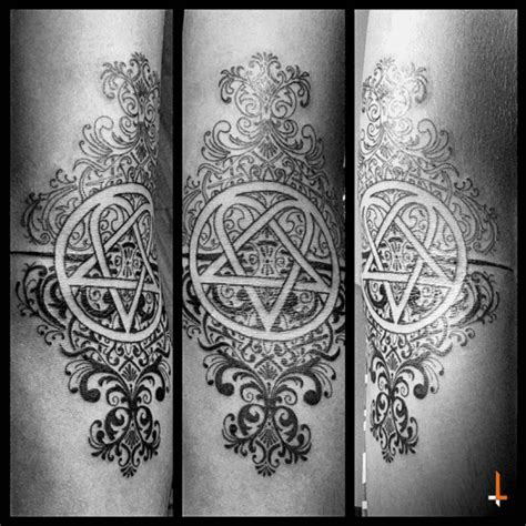Heartagram Him Tattoo