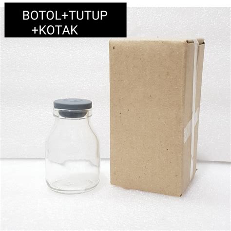 Jual Pcs Botol Kaca Ml Tutup Kayu Tutup Karet Wadah Isi