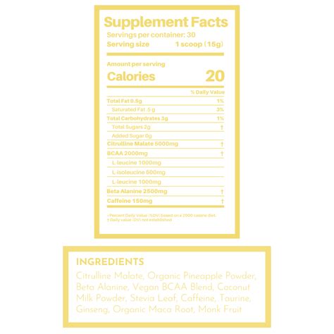 Just Ingredients Pre-Workout — Vitality Nutrition UT