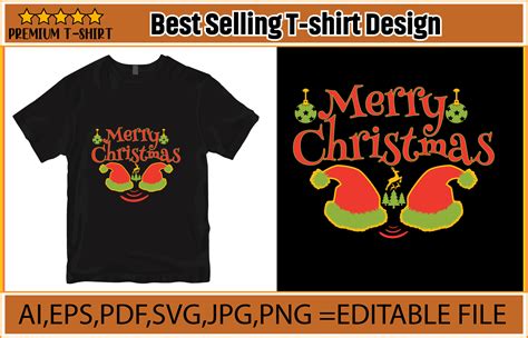 Merry Christmas T Shirt Design Graphic By Mhspapulbd · Creative Fabrica