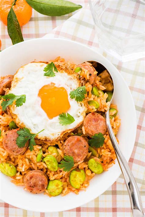 Arroz Con Salchichas Y Huevo Recetinas