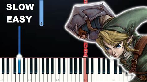 Zelda Ocarina Of Time Zeldas Lullaby Slow Easy Piano Tutorial Youtube