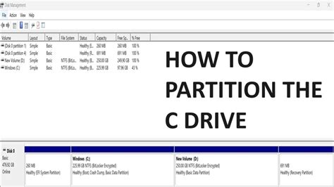 How To Create Partition In Windows From C Drive Windows Tips