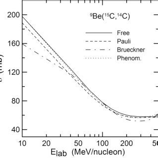 The Total Reaction Cross Section Of The P 12 C Taken From Ref 52