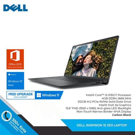 Jual Dell Inspiron 15 3511 Core I5 1135g7 4gb 512gb Iris Xe W10 Ohs