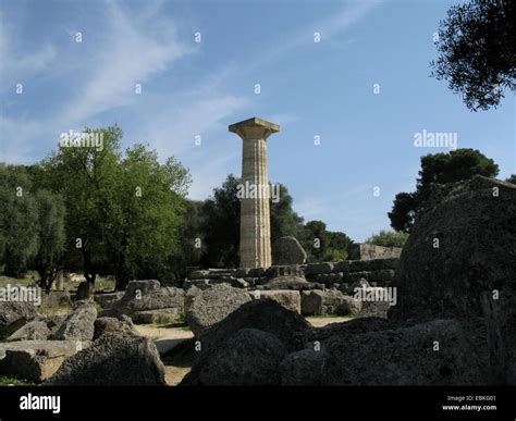 Tempio Di Zeus Olimpia Immagini E Fotografie Stock Ad Alta Risoluzione