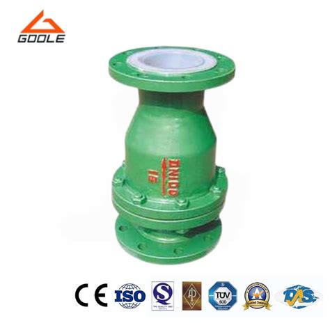 Fepptfepfa Teflon Lined Piston Type Check Valve China Ptfe Lined Valve And Ptfe Lined Check