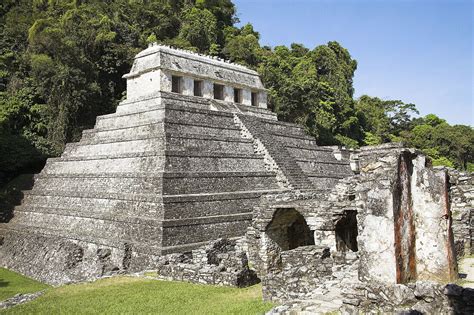 Templo De Las Inscripciones Temple Of License Image