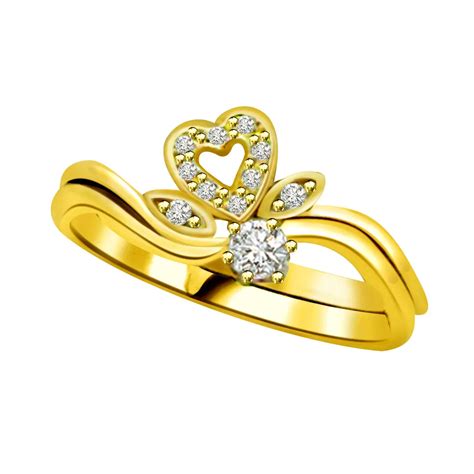 Diamond Heart Shape Gold Rings Sdr772 Best Prices N Designs Surat Diamond Jewelry