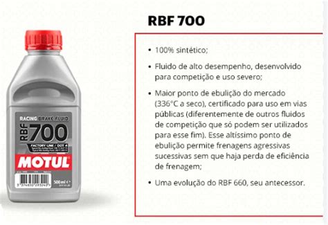 Flu Do De Freio De Alto Desempenho Motul Rbf Factory Line Ml