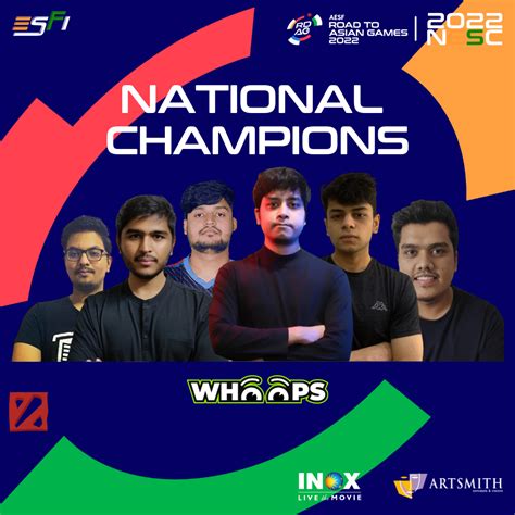 Esports Asian Games Team Whoops Crowned Dota National Champions