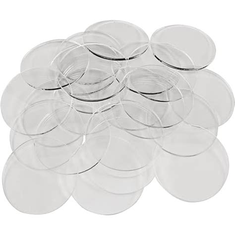 Litko Clear Round Miniature Bases 15mm Thick Circular