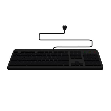 Black Realistic Keyboard Illustration Png Myfreedrawings