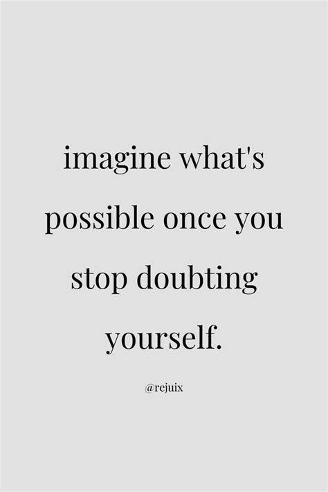 Stop Self Doubt Quotes Zaida Stafford