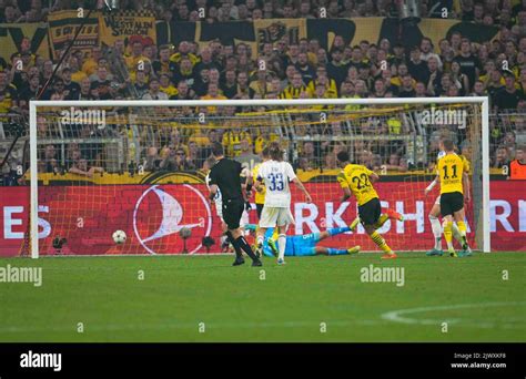 September 6, 2022: Jude Bellingham (Borussia Dortmund) scoring his teams third goal during ...