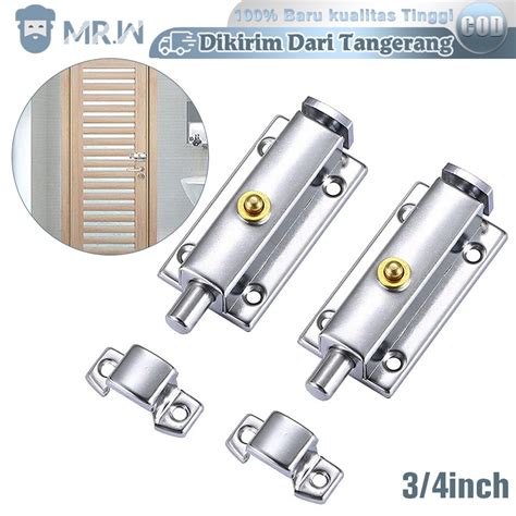 Jual 3 4 Inci Grendel Slot Pintu Otomatis Stainless Slot Pintu Pencet