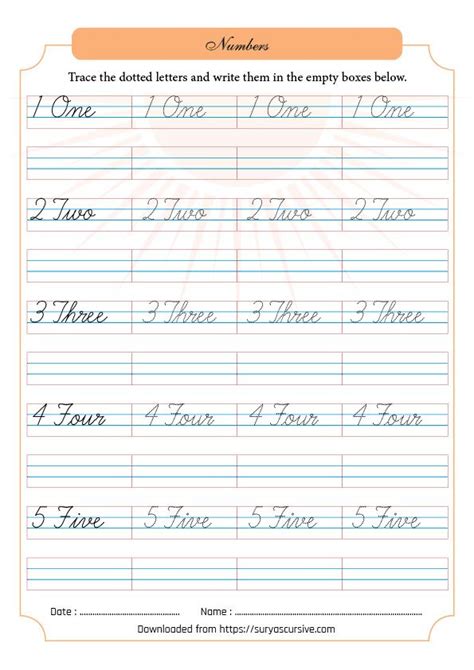 Free Cursive Writing Worksheets Pdf Cursive