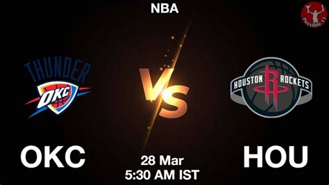 OKC Vs HOU Dream11 Team Prediction Fantasy NBA Tips 28 Mar 2024