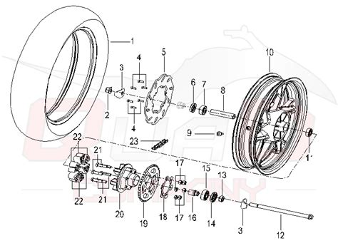 Ksr Moto Tw 125 Euro4 Hinterrad Ersatzteile