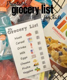 Free Pretend Play Kids Shopping List Printable | Printables | Printable ...