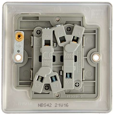 Bg Nexus Nbs42 Twin Light Switches Brushed Steel 5 Pack At Amazon For