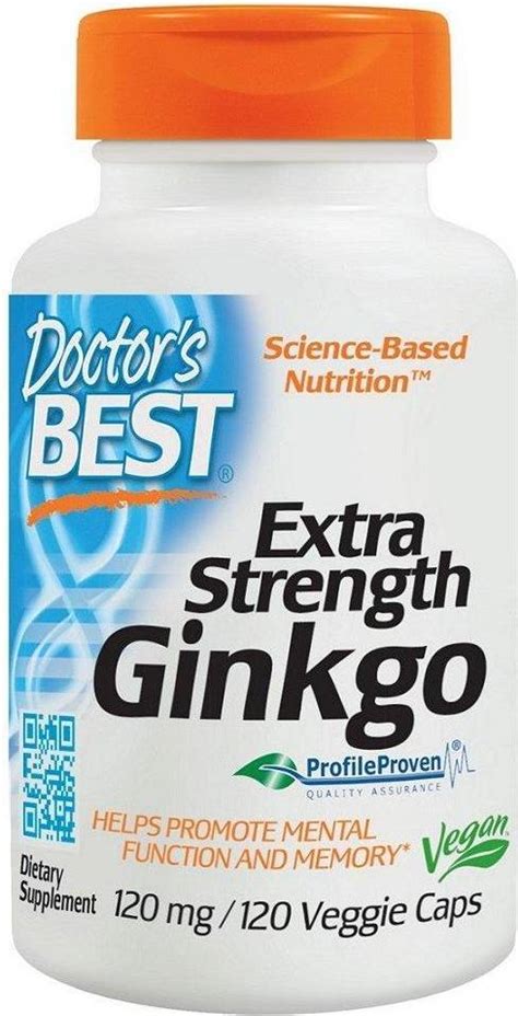 Doctor S Best Extra Strength Ginkgo 120mg 120 Vcaps 120 Stk Pris