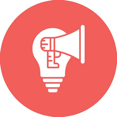 Campaign Creative Glyph Circle Background Icon 17689990 Vector Art at