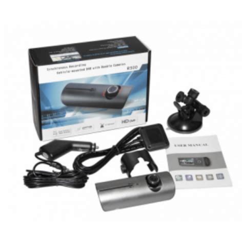 Автомобильный видеорегистратор Eplutus DVR-R300 с 2 камерами и GPS (Черный)