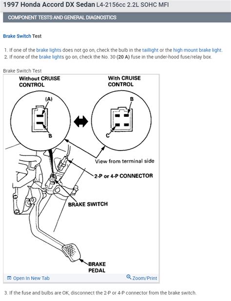 Honda Accord Brake Lights Wont Turn Off