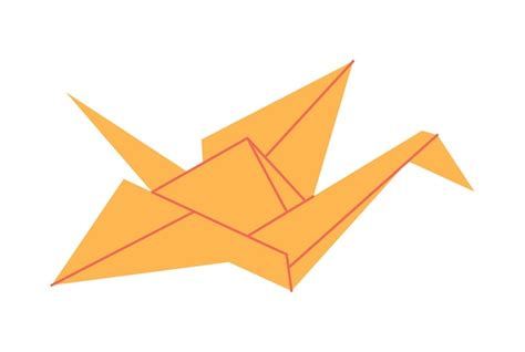 Premium Vector Japanese Paper Crane Icon