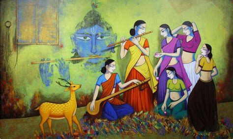 Untitled By Artist Pravin Utge Image Painting Mojarto
