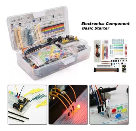 Kit Componentes Electrónicos Placa De Pruebas Arduino Uno R3 Cuotas