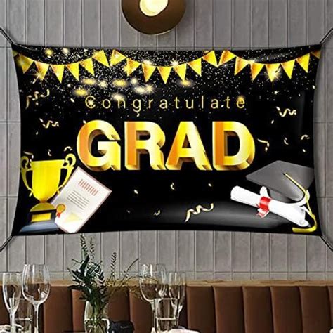 Partywoo Graduation Backdrop Graduation Backdrops For Etsy