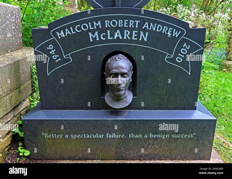 Grave And Headstone Of Malcolm McLaren Sex Pistols Manager Highgate Cemetery East Side North