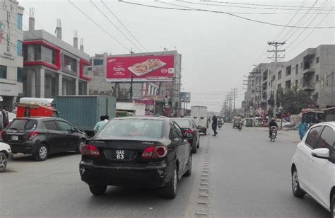 Billboard At Airport Road Lahore Lahore Outdoor Advertising Road