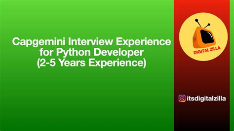 Capgemini Interview Experience For Python Developer Years Exp