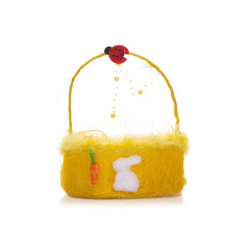 Party Magic Easter Basket Yellow 18cm Spinneys Uae