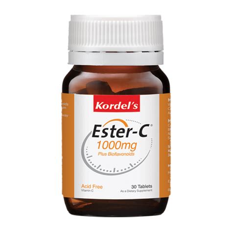 Kordel’s Ester C® 1000mg Plus Bioflavonoids Tablets Kordel S