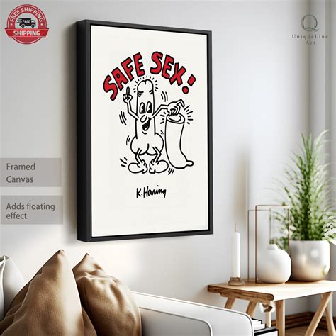 Keith Haring Art Keith Haring Pop Art Keith Haring Safe Sex Keith