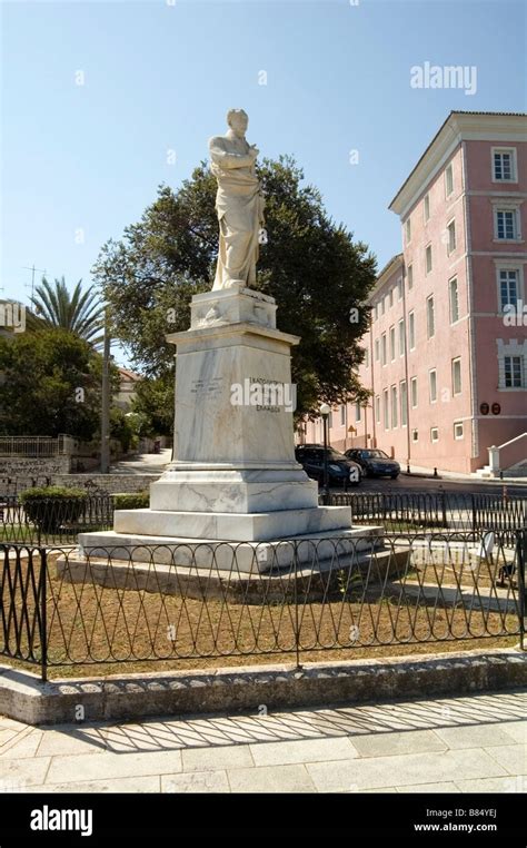 Sculpture Of Ioannis Kapodistrias The First Governor Of Greece Outside The Venetian Barracks In